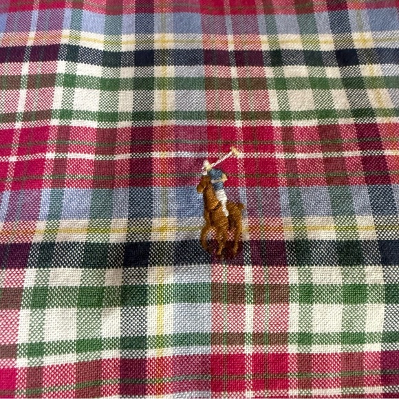 Ralph Lauren Men’s Size XXL Plaid Button Down Long Sleeve Classic Fit Pink Pony - Picture 5 of 7